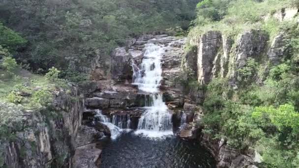Cachoeiras Marco Turístico Lagoa Capitolio Minas Gerais Brasil Barragem Furnas — Vídeo de Stock