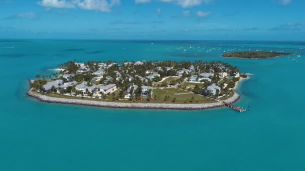 Panning Széles Táj Lenyűgöző Szigetek Florida Keys Szigetvilág Florida Egyesült — Stock videók