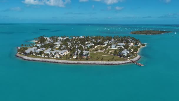 Panning Wide Landscape Stunning Islands Florida Keys Souostroví Florida Spojené — Stock video