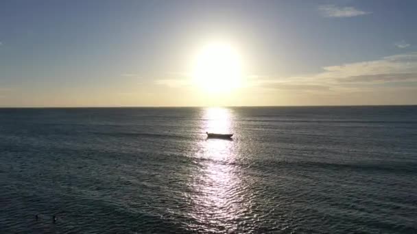 Céu Colorido Pôr Sol Famosa Praia Estado Jericoacoara Ceará Brasil — Vídeo de Stock