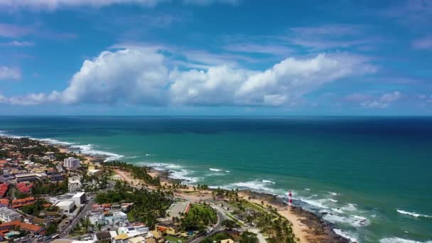 Tropikalne Miejsca Podróży Północnym Wschodzie Brazylii Salvador Bahia Brazylia Tropikalny — Wideo stockowe