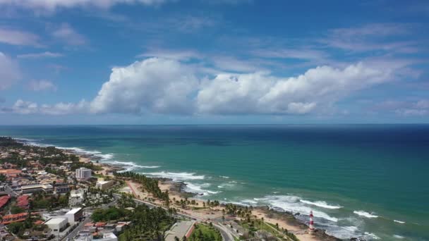 Destinos Viagens Tropicais Nordeste Brasileiro Salvador Bahia Brasil Destino Viagem — Vídeo de Stock