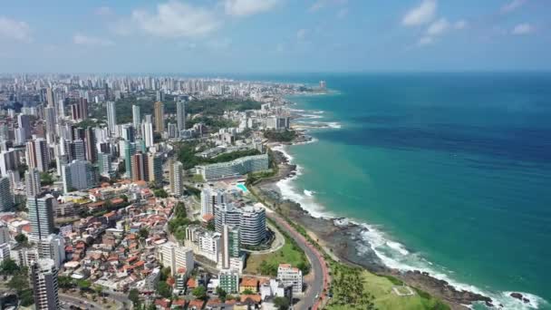 Τροπικοί Προορισμοί Στα Βορειοανατολικά Της Βραζιλίας Σαλβαδόρ Μπαΐα Βραζιλία Τροπικός — Αρχείο Βίντεο