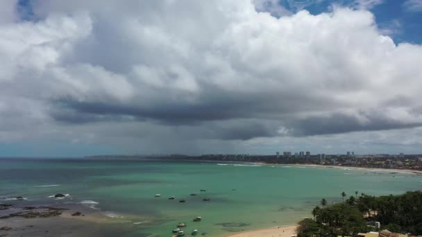 Salvador Bahia Brasilien Tropisches Reiseziel Berühmte Globale Reiseziele Tropische Reiseziele — Stockvideo