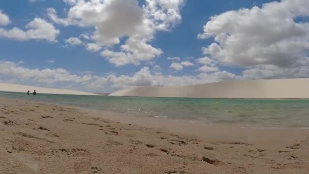 Spiaggia Timelapse Paesaggio Tropicale Destinazioni Viaggio Estive Gerico Acoara Ceara — Video Stock