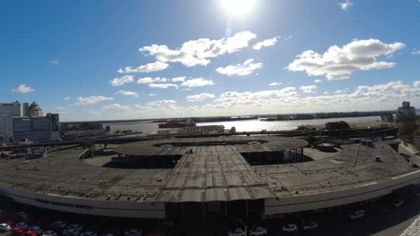 Ciudad Del Timelapse Aéreo Del Centro Resolución Lapso Tiempo Ciudad — Vídeos de Stock