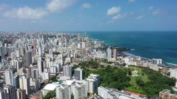 Cityscape Salvador State Bahia Brazil Місто Тропічного Туризму Північно Східна — стокове відео