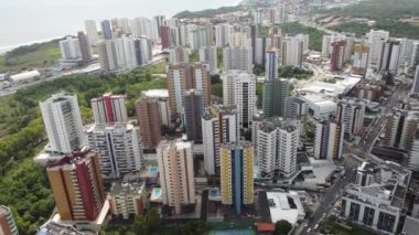 Sao Luis Maranhao Brezilya şehir merkezi. Kuzeydoğu Brezilya. Başkent Maranhao 'nun tarihi binaları geniş bir alana yayılmış durumda. Turizm simgesi. Seyahat hedefi.