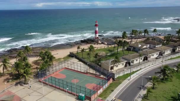 Tropische Reiseziele Nordosten Brasiliens Salvador Bahia Brasilien Tropisches Reiseziel Berühmte — Stockvideo