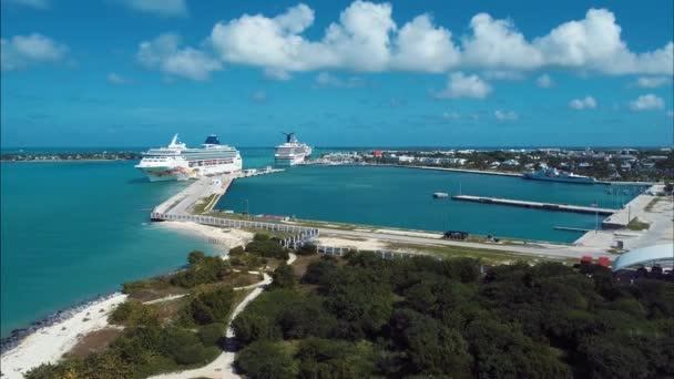 Panning Brett Landskap Fantastiska Öar Florida Keys Skärgård Florida Usa — Stockvideo