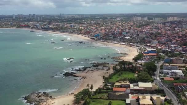 Salvador Bahia Brasil Destino Viagem Tropical Famosos Destinos Viagens Globais — Vídeo de Stock