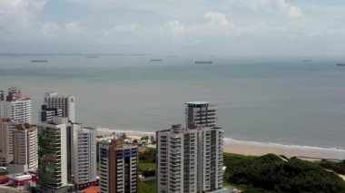 Başkent Maranhao 'nun tarihi binaları geniş bir alana yayılmış durumda. Sao Luis Maranhao Brezilya şehir merkezi. Kuzeydoğu Brezilya. Turizm simgesi. Seyahat hedefi.
