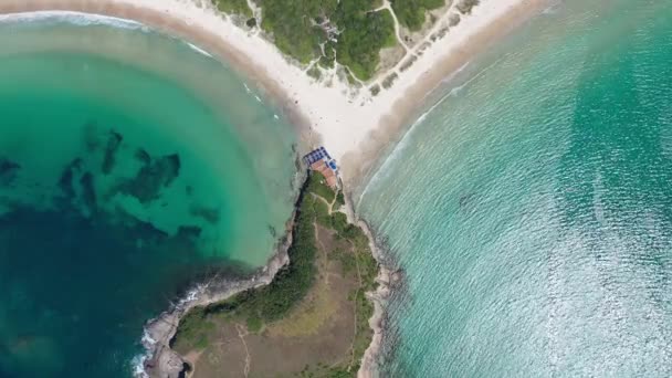 Rio Janeiro Brezilya Nın Sahil Bölgesi Nin Çarpıcı Karayip Suları — Stok video