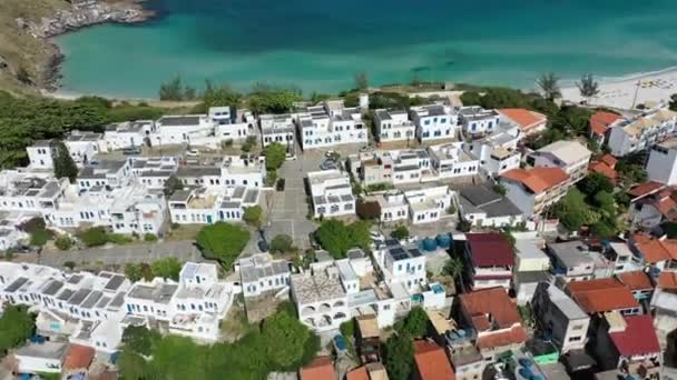 Eau Turquoise Ville Côtière Région Des Lacs Tourisme Région Historique — Video