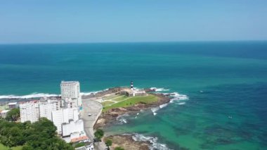 Salvador Bahia Brezilya. Tropik seyahat rotası. Ünlü küresel seyahat merkezleri. Brezilya 'nın kuzeydoğusunda tropik seyahat yerleri.
