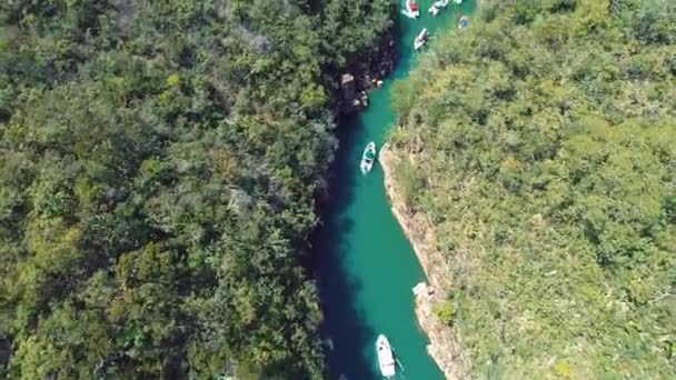 Capitolio Lagune Toerisme Bezienswaardigheid Minas Gerais Brazilië Beroemde Furnas Dam — Stockvideo