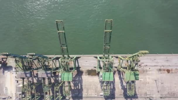 Закриття Широкої Частини Вантажного Судна Порту Сантос Бразилія Корабель Контейнер — стокове відео