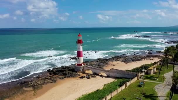 Stadsbilden Salvador Delstaten Bahia Brasilien Tropisk Scen Turism Stad Nordöstra — Stockvideo