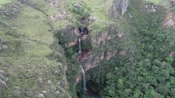 Cachoeiras Marco Turístico Lagoa Capitolio Minas Gerais Brasil Barragem Furnas — Vídeo de Stock