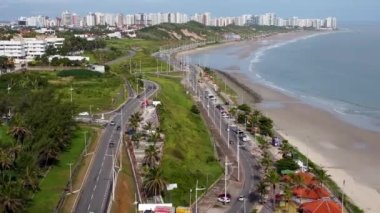 Başkent Maranhao 'nun tarihi binaları geniş bir alana yayılmış durumda. Sao Luis Maranhao Brezilya şehir merkezi. Kuzeydoğu Brezilya. Turizm simgesi. Seyahat hedefi.