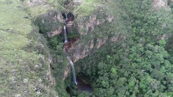 Cascadas Laguna Del Capitolio Hito Turístico Minas Gerais Brasil Famosa — Vídeos de Stock
