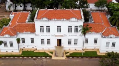 Sao Paulo Brezilya 'daki Butantan Enstitüsü genel merkezi. Coronavirus Aşı Fabrikası ortağı Sinovac Laboratuvarı Çin. Butantan Enstitüsü Covid-19 Aşı Fabrikası. Coronavirus aşısı.