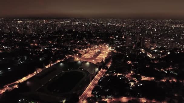 Stadsgezicht Van Sao Paulo Brazilië Prachtige Landschap Van Sportcentrum Het — Stockvideo