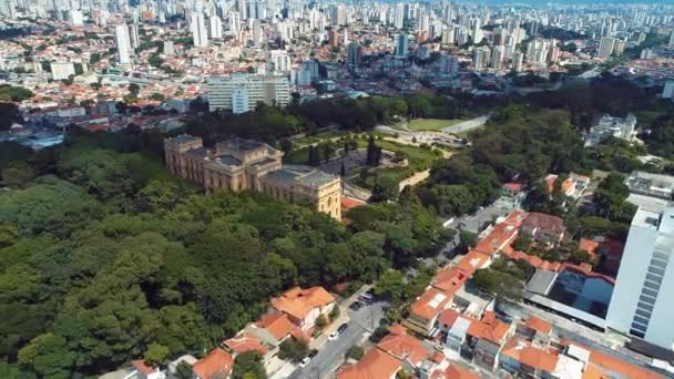 Sao Paulo Brezilya Nın Şehir Manzarası Şehir Merkezinin Çarpıcı Manzarası — Stok video