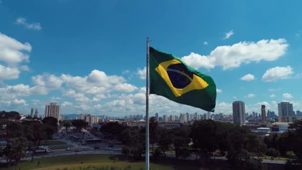 Cityscape Dari Sao Paulo Brazil Pemandangan Yang Menakjubkan Pusat Kota — Stok Video