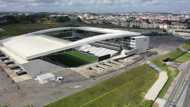 Prachtige Landschap Van Sportcentrum Het Centrum Van Sao Paulo Brazilië — Stockvideo