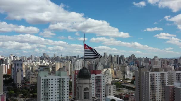Stadsgezicht Van Sao Paulo Brazilië Prachtige Landschap Van Het Centrum — Stockvideo