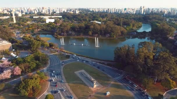 Cityscape Sao Paula Brazílie Ohromující Krajina Centru Města Metropoliská Krajina — Stock video