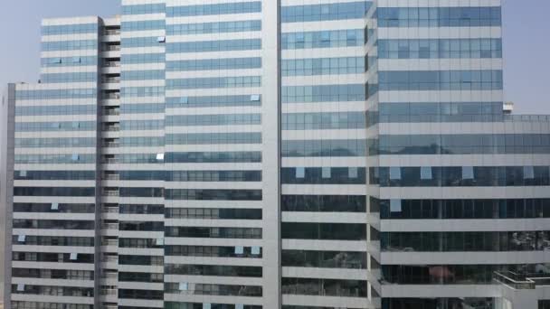 Корпоративные Офисы Центре Сан Паулу Бразилия Воздушный Городской Пейзаж Офисные — стоковое видео