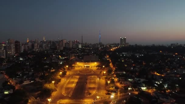 Paysage Urbain Sao Paulo Brésil Superbe Paysage Centre Sportif Centre — Video