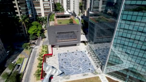 Faria Lima Avenue Postard Centro Cidade São Paulo Brasil Perto — Vídeo de Stock