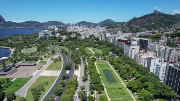 Rio Janeiro Brasilien Panoramablick Auf Die Innenstadt Von Rio Janeiro — Stockvideo