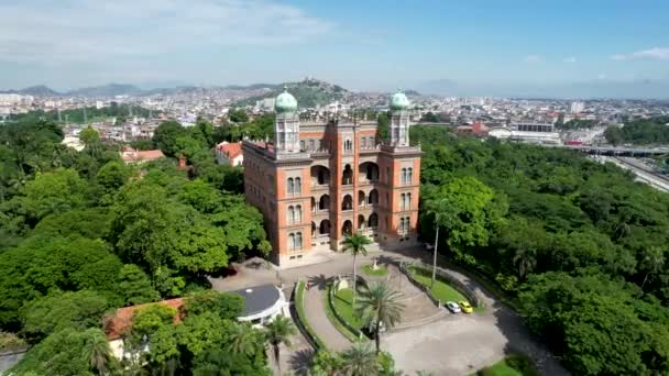 Der Sitz Der Fiocruz Foundation Rio Janeiro Brasilien Coronavirus Impfstoff — Stockvideo