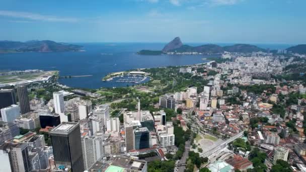 Rio Janeiro Brasilien Blick Auf Die Innenstadt Von Rio Janeiro — Stockvideo