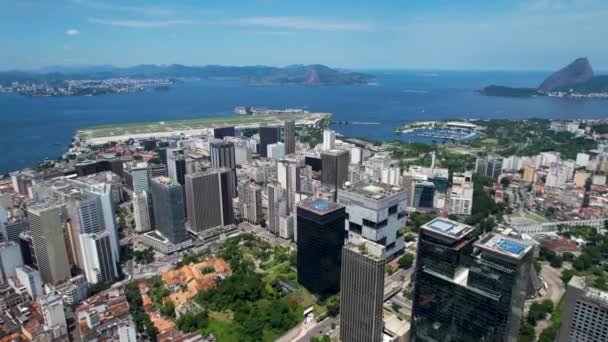 Rio Janeiro Brasilien Blick Auf Die Innenstadt Von Rio Janeiro — Stockvideo