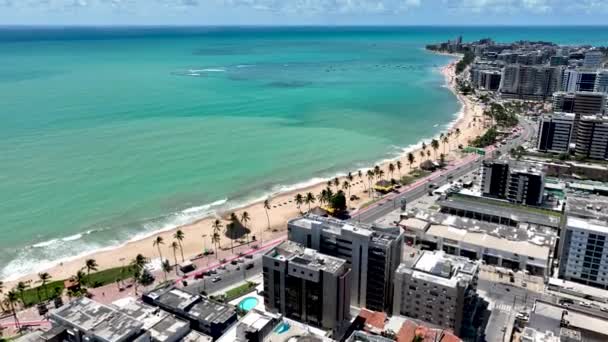 Stadt Maceio Alagoas Brasilien Landmark Beach Nordosten Brasiliens Tropenreisen Urlaubsziele — Stockvideo