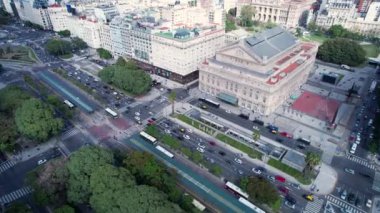 Cityscape of Buenos Aires Argentina. Panorama landscape of tourism landmark downtown of capital of Argentina. Tourism landmark. Outdoor downtown city. Urban scenery of Buenos Aires city.