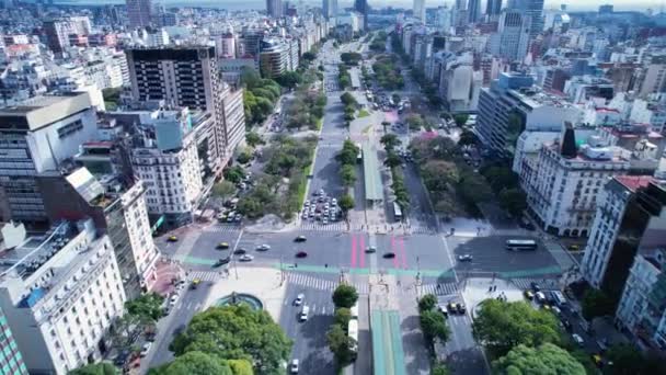 Cityscape Buenos Aires Argentina Panorama Landscape Tourism Landmark Downtown Capital — Vídeos de Stock