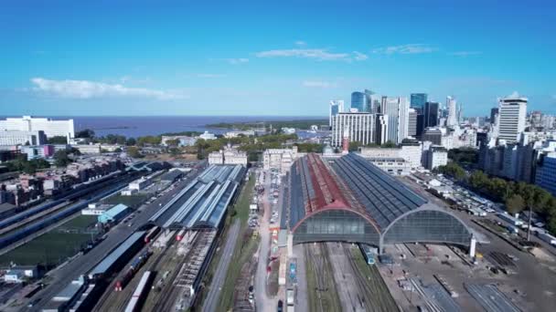 Cityscape Buenos Aires Argentina Panorama Landscape Tourism Landmark Downtown Capital — Stok video