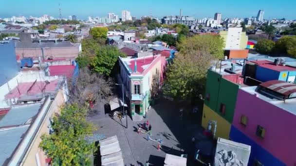 Cityscape Buenos Aires Argentina Panorama Krajina Cestovního Ruchu Mezník Centru — Stock video