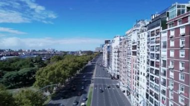 Recoleta at Buenos Aires Argentina. Panorama landscape of tourism landmark downtown of capital of Argentina. Tourism landmark. Outdoors downtown city. Urban scenery of Buenos Aires city.