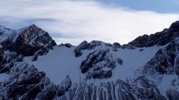Harci Gleccser Ushuaia Argentína Tierra Del Fuego Tartományban Town End — Stock videók