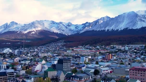 Paysage Urbain Ville Ushuaia Argentine Tierra Del Fuego Paysage Naturel — Video