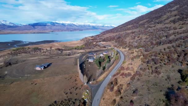 Patagonia Argentina Famous Road Town Calafate Patagonia Argentina Patagonia Road — Wideo stockowe