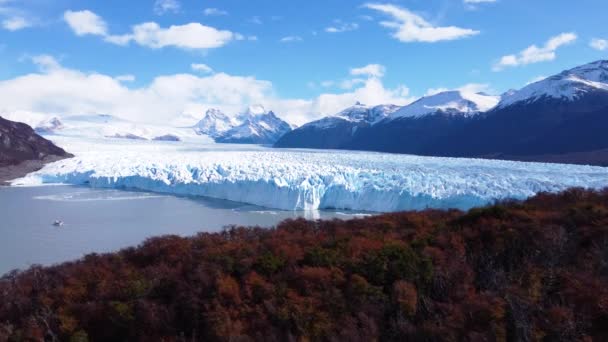 Národní Park Los Glaciares Calafate Patagonii Argentina Ohromující Krajina Ledovce — Stock video