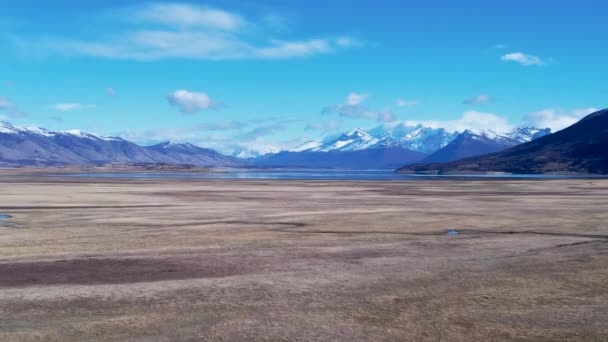 Patagonien Argentinien Berühmte Straße Bei Calafate Patagonien Argentinien Straßenlandschaft Patagoniens — Stockvideo